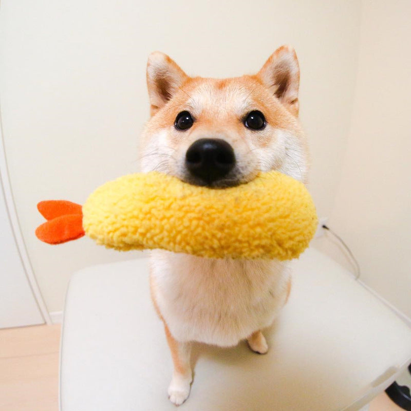 Plush Shrimp Tempura Dog Toy