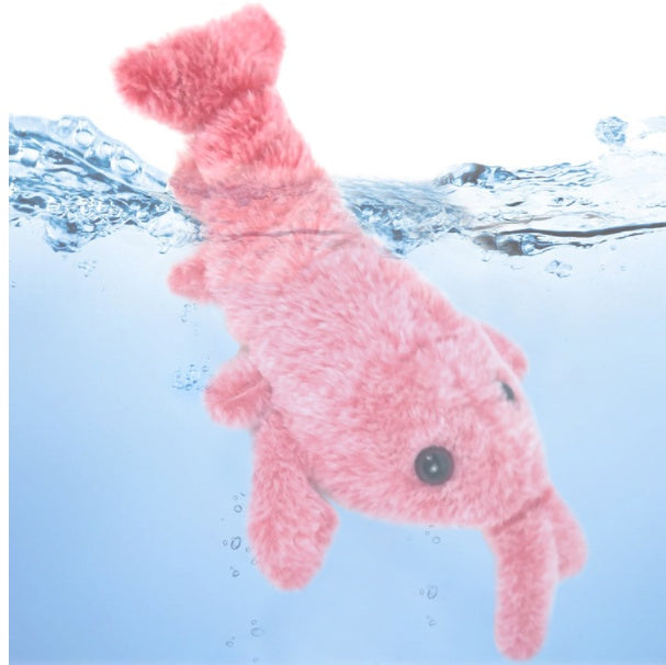 Jumping Shrimp Cat Toy USB Rechargeable